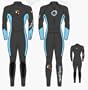 Body Glove EX3 Back Zip Women's Fullsuit 7mm ( C: Crystal Blue/Black (8103W) S: 11/12 (See Size Chart) )