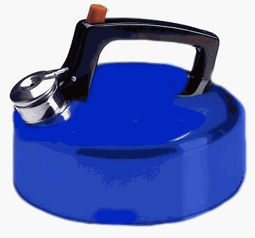 American Trading 00207 BLU 2 Quart Whistling Kettle - Blue