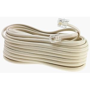 AT&T 15684 25-Inch Line Cord (Ivory) by VTech