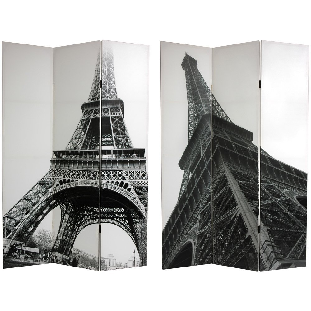 Oriental Furniture Unique Bold Urban Art Paris Skyline Print Room Divider, 6-Feet Eiffel Tower Printed Photo Folding Privacy Floor Screen
Oriental Furniture Unique Bold Urban Art Paris Skyline Print Room Divider, 6-Feet Eiffel Tower Printed Photo Folding Privacy Floor Screen