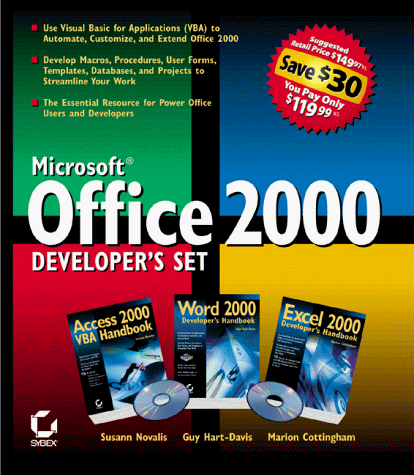 Cover image : Microsoft Office 2000: Developer's Set: Boxed (Box Set)
