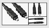 15Ft Firewire, i.link, IEEE-1394 4Pin to 4Pin Cable, Black