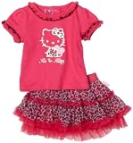 Hello Kitty Baby-girls Infant Leopard Skirt Set