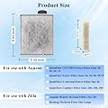 Switior 8 Pack Large Aquarium Fish Tank Filter Cartridges with Filter Pad