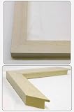 Flat White Wash Wood Frame - The Edge Medium