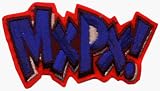 MXPX - Red, Blue & Black Logo - Embroidered Iron On or Sew On Patch