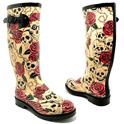 New Womens Festival Wellies Wellingtons Boots Sz 3-8