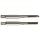 Dormer E500/E513 High-Speed Steel Straight Flute Tap Set, Uncoated (Bright) Finish, Round Shank with Square End, 2-Piece Set (1 Plug, 1 Bottoming Chamfer)