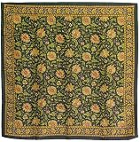 Hand Painted Silk Head Scarf in Square 36  x 36  (nsqsrf040)