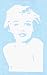 Marilyn Monroe - Shoulders - Rub On Sticker / Decal