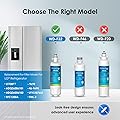 Waterdrop ADQ36006101 Replacement for LG LT700P Refrigerator Water Filter, Kenmore 9690, 469690, ADQ36006102, LFXS30766S, RFC1200A, FML-3 and LT120F Fresh Air Filter
