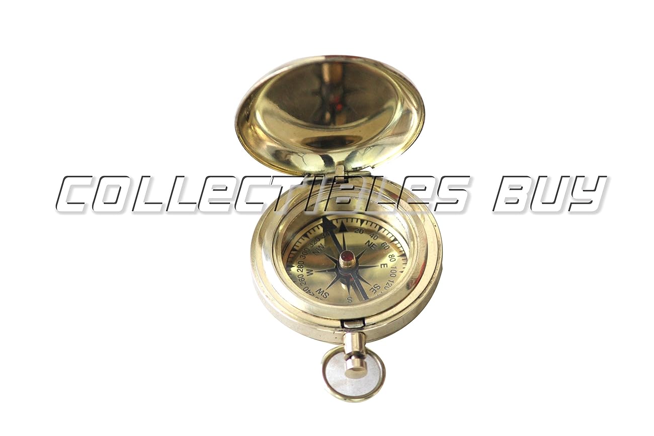 Nautical Collectible Retro Style Compass Decorative Gift Item Brass Finish Compass