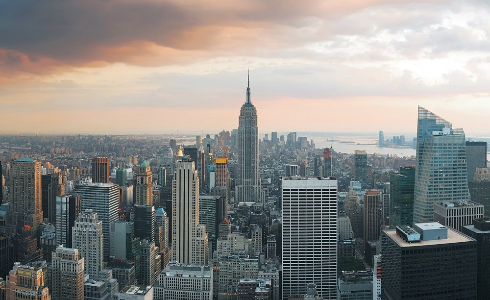 Amazon.com: Empire State Building New York Skyline Wallpaper Mural ...