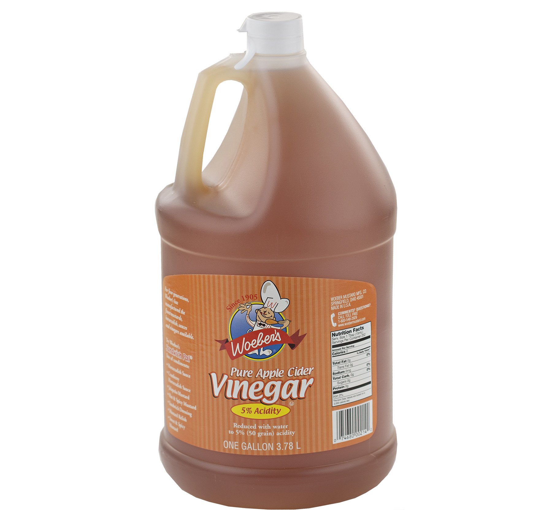 Woeber's Pure Apple Cider Vinegar, 5 Acidity, 1 Gallon Jug eBay