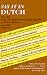 Book Say It In Dutch: Over 1,400 up-to-date practical entries