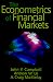 Books : The Econometrics of Financial Markets