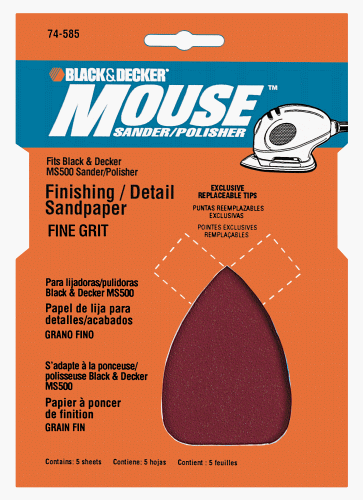 Tools: Black&Decker MOUSE EXTRA FINE GRIT SANDPAPER