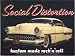 Social Distortion - Kustom Made Rock 'n' Roll Logo with Old Retro Car - Sticker / Decal