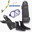 Oceanic Split Fin Deal w/Mask, Fins, Snorkel, Boots, Bag