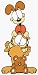 Search : Garfield and Gang Odie Group Pose Cartoon Life-Size Cardboard Standup Standee Cutout Poster