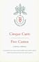 Cinque Canti / Five Cantos (Biblioteca Italiana)