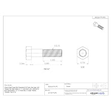 Grade 8 Steel Flange Bolt, Phosphate & Oil Finish, Hex Head, UNC Threads, Hex Head, Meets IFI-111 (2002)/SAE J429 (1999)/ASTM B633 Specifications, 1/2"-13 Thread Size, 2" Length, Partially Threaded, Pack Of 10