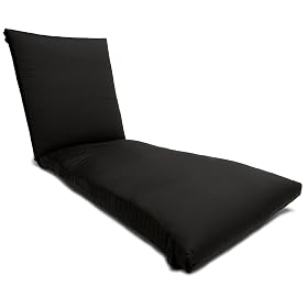 Strathwood St. Croix Chaise Lounge Cushion, Black from Furniture Cushions