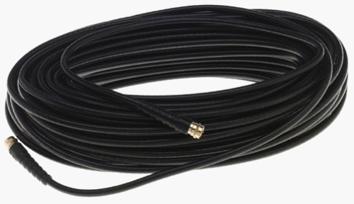 Leviton C5851-CGO RG-59 100-Feet Coaxial Cable with Molded on Gold F Connector Plugs on Each End, Black