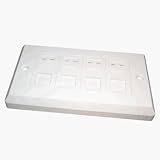 Electronics : Quad/4 Way/Gang Wall Face Plate RJ45 Network Faceplate