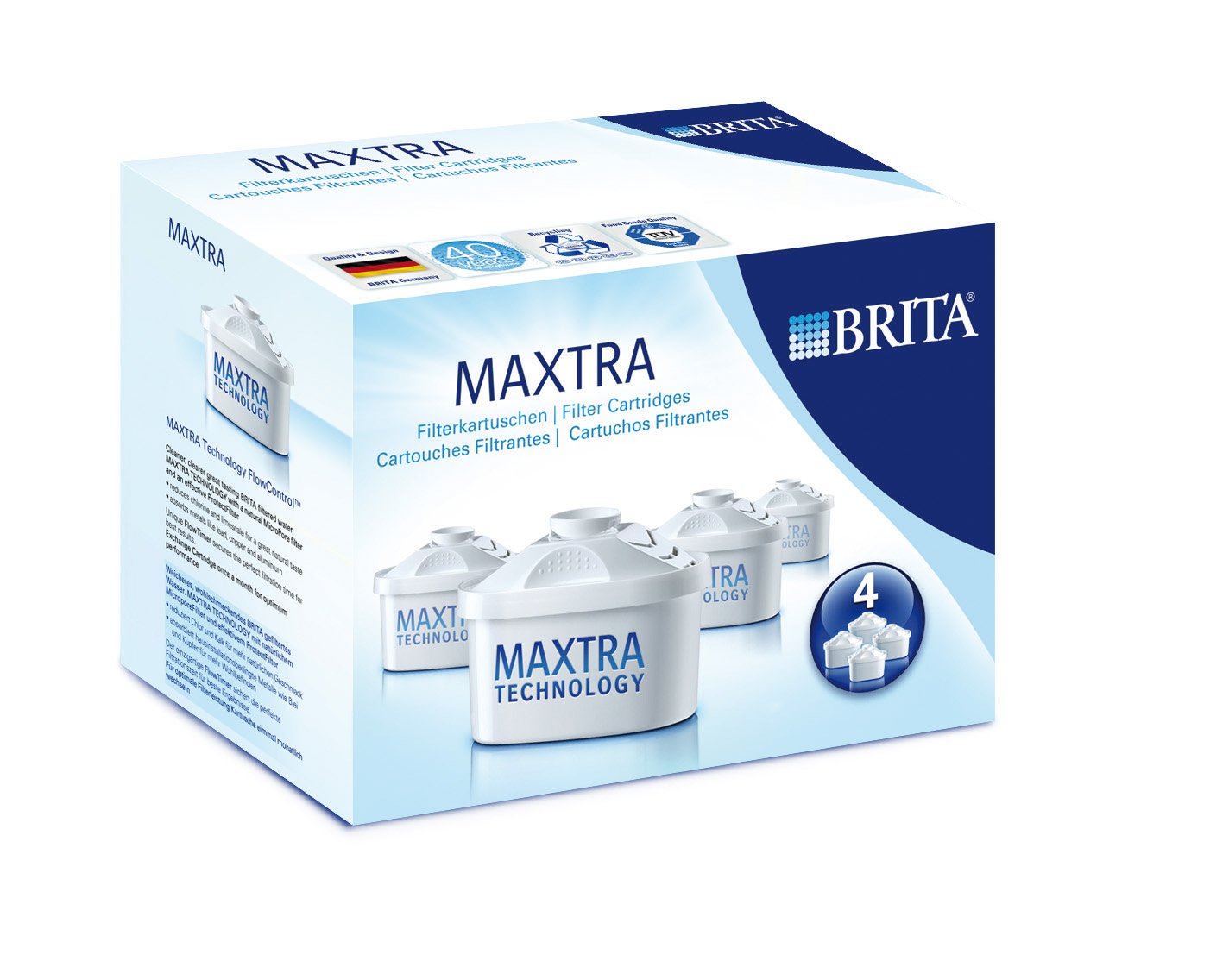 BRITA Maxtra Water Filter Cartridges 4 Pack eBay