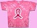 breast cancer - Breast Cancer Awareness Ribbon Tie Dye Adult Tee, Small