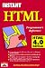 Books : Instant HTML Programmer's Reference Html