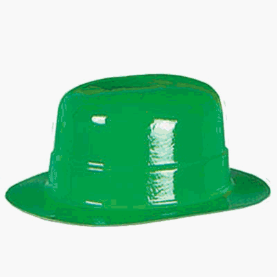 Beistle - 33622 - Pkgd Miniature Green Plastic Derbies- Pack of 12
