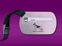 German Shepherd - Metal Luggage Tag - Laser engraved