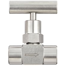 Dixon FFS102 Stainless Steel 316 Mini Needle Valve, 1/4" NPT Female