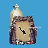 Silver Tank Scuba Diver Picture Frame