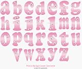 "K" Pink Bumble Bee Alphabet Letter Name Wall Sticker baby nursery girls room decor decoration