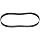 Goodyear Engineered Products Poly-V V-Belt, J Profile, Ribbed, 10 Rib, 0.092" Width