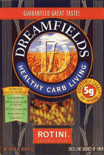 Dreamfields Healthy Low Carb Rotini Pasta 13.25 oz. box