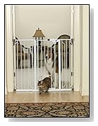 Carlson 0941PW Extra-Tall Walk-Thru Gate with Pet Door