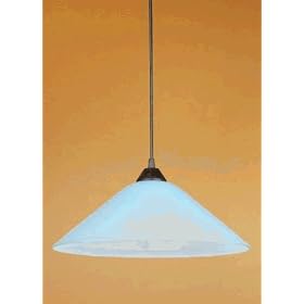 Eglo 7419ZA Uppsala 1 Light Pendant Light Fixture, Blue by Eglo