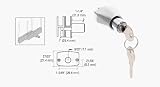 CRL Satin Chrome Sliding Door Lock