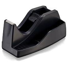 Officemate Deluxe Heavy Duty Tape Dispenser "Extra", Black (96686)