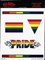 Gay Pride Rainbow 5 Pack of Stickers / Decals - 5 Separate Stickers! - Sticker / Decal