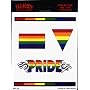 Gay Pride Rainbow 5 Pack of Stickers / Decals - 5 Separate Stickers! - Sticker / Decal