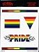 Automotive : Gay Pride Rainbow 5 Pack of Stickers / Decals - 5 Separate Stickers! - Sticker / Decal