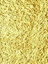 Yellow Shaggy Shag Rug 39 x 58 Rug
