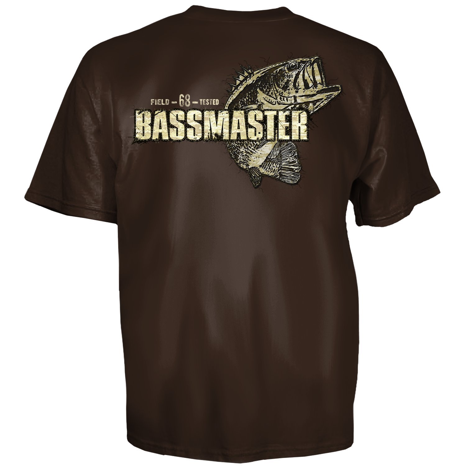 + Bassmaster Bass Fishing Patch Master Brown Short Sleeve TShirt eBay