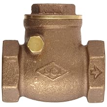 Dixon SWCV75 Brass Horizontal Swing Check Valve,  3/4" NPT Female