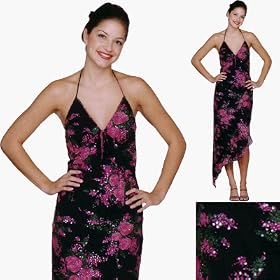 Formal Evening Gown. Beaded Cocktail Dress for Prom, Party, Wedding by Sean Collection (8294)